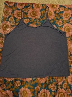 GAP Blue Gray Spaghetti Strap Camisole